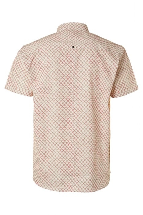 SHIRT SHORT SLEEVE ALLOVER PRINTED STRETCH OLD PINK 5