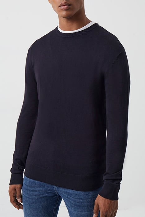 CREW NECK KNIT JUMPER DARK NAVY MEL 1