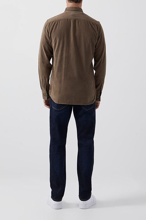 CORDUROY LONG SLEEVE SHIRT KHAKI 2