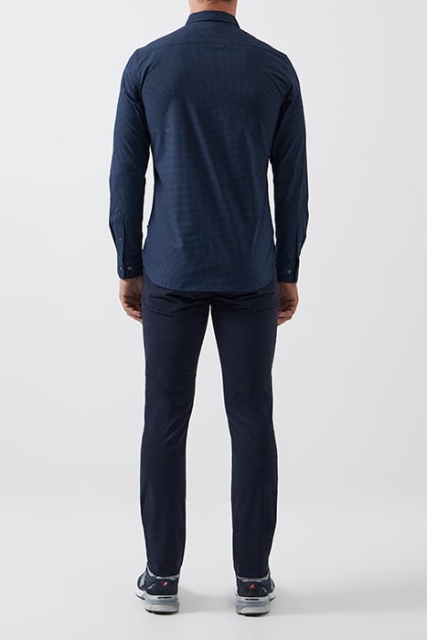 GEO DOT LONG SLEEVE SHIRT DARK NAVY DOT 2