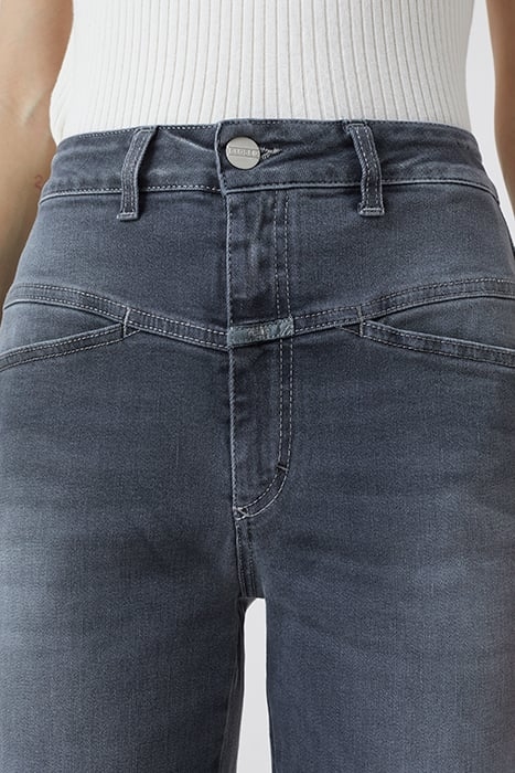 WOMEN PEDAL PUSHER JEANS MID GREY 6