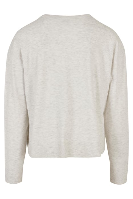 ECO MIX BOXY CARDIGAN LIGHTGREY 5