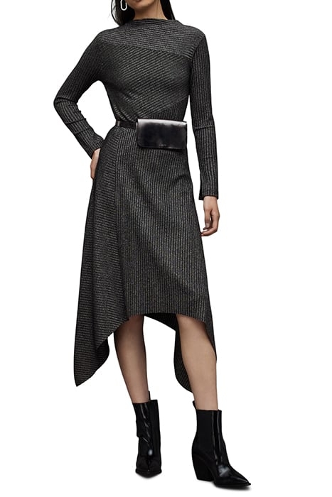 GIA SPARKLE DRESS DARK SILVER 1