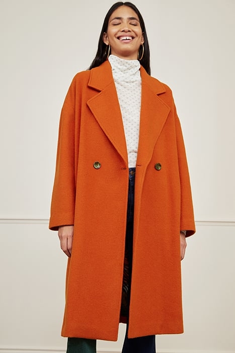 BETH COAT ORANGE LAVA 1