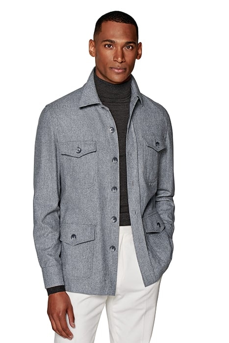 LIGHT GREY WILLIAM SHIRT-JACKET LIGHT GREY 1