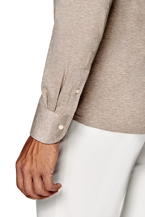 LIGHT BROWN EXTRA SLIM FIT SHIRT LIGHT BROWN 7