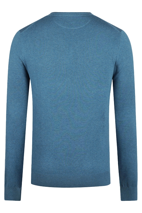 V NECK SWEATER DARK AQUA 2