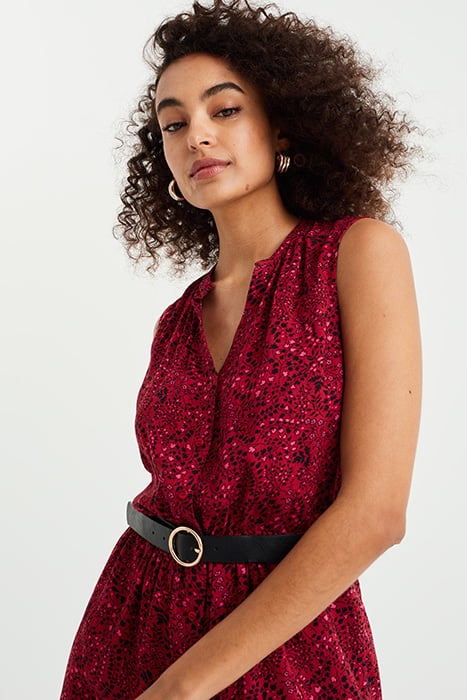 DRESS SHORT VINTAGE RED 4