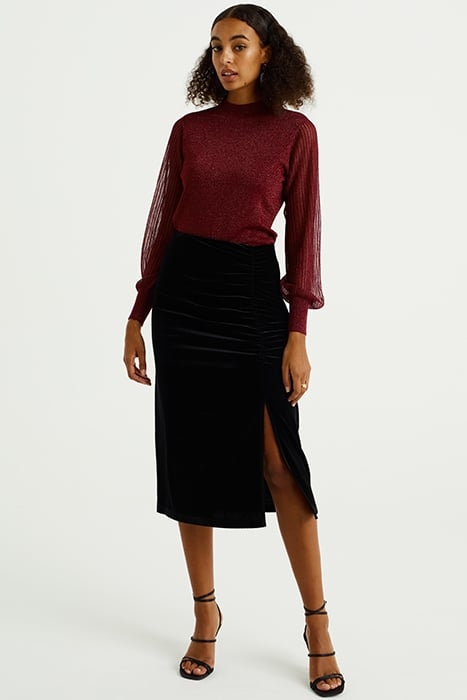 SKIRT MEDIUM LENGTH BLACK 3