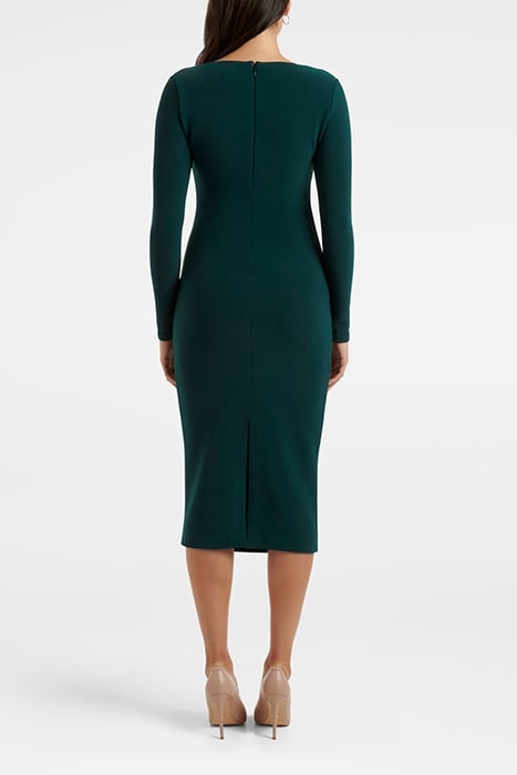 CLIO LONG SLEEVE MIDI TEAL GREEN 2