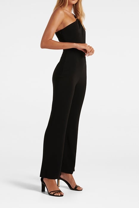 ROSANNE ONE SHOULDER RING JUMPSUIT BLACK 4