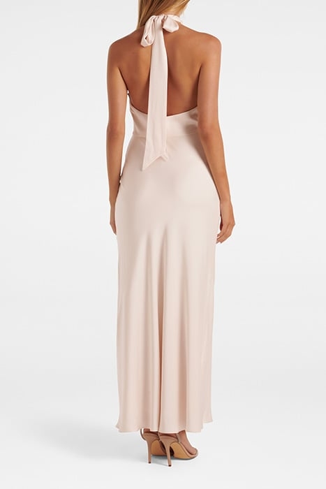 YVETTE KNOT TIE NECK GOWN IVORY 2