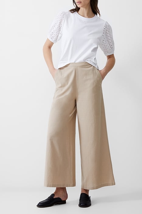 WIDE LEG LINEN TROUSER INCENSE 2