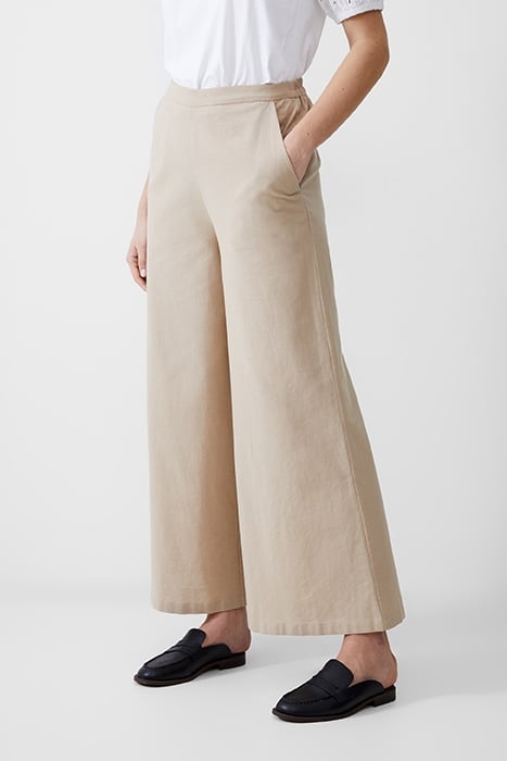 WIDE LEG LINEN TROUSER INCENSE 1