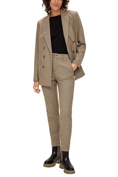 S.OLIVER RLW PANTS GREY/BLACK 3