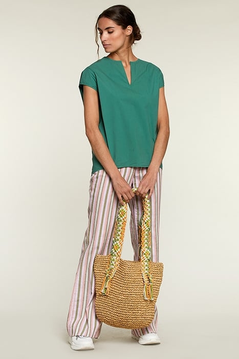 GREEN CAP SLEEVES SHIRT 4