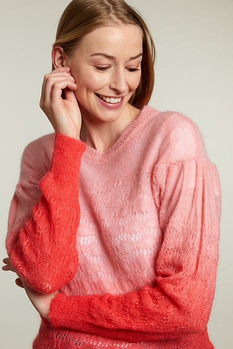 PINK AND RED TIE & DYE PULLOVER PINK 4