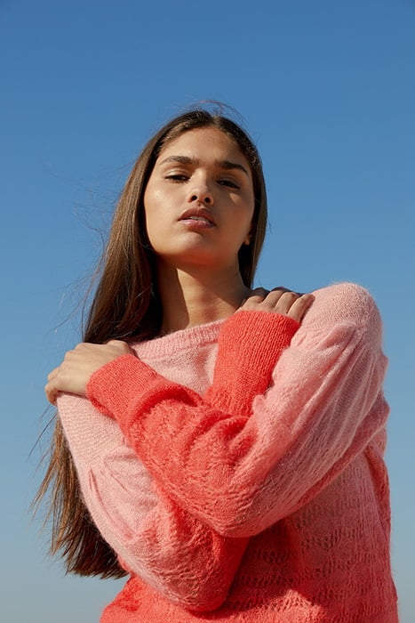 PINK AND RED TIE & DYE PULLOVER PINK 5