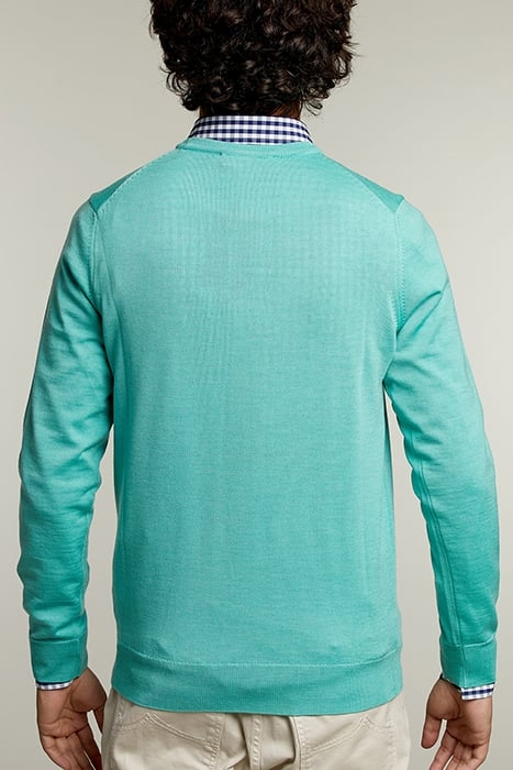 BASIC MERINO CREW NECK PULLOVER MARGARITA MIX 2