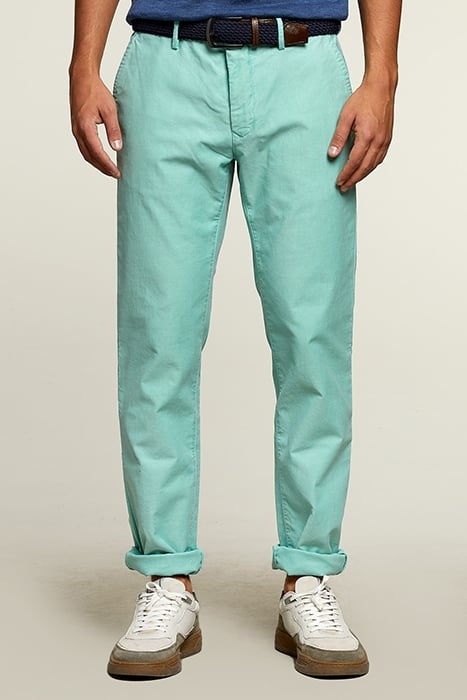 SLIM FIT COTTON CHINO PISTACHE 1