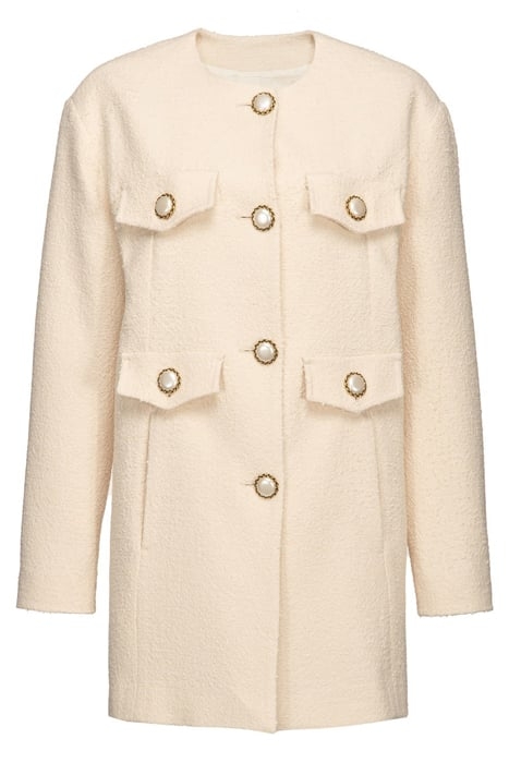 CLARISSA CABAN STUOIA BOUCLE BEIGE G. MAROSO 2