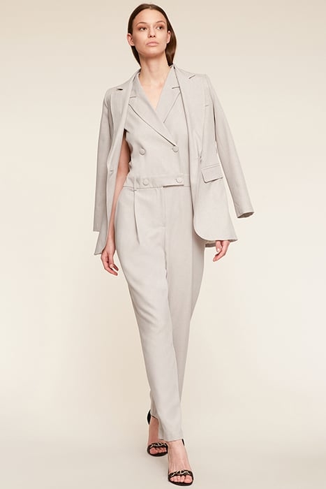LONG DOUBLE-BREASTED JUMPSUIT GREY 3
