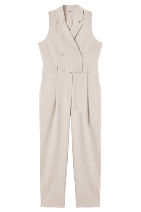 LONG DOUBLE-BREASTED JUMPSUIT GREY 4