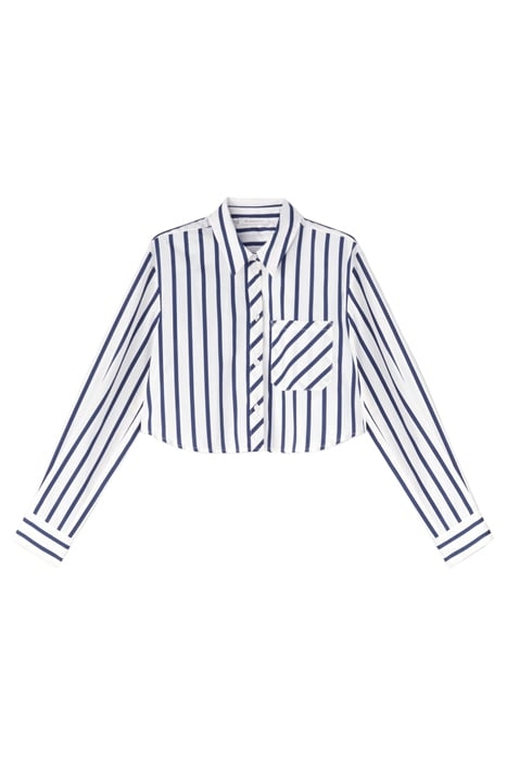 STRIPED CROPPED SHIRT WHITE 3