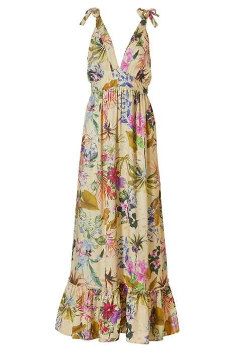 BW 1P LONG DRESS LONG SUMMER DRESS BRIGHT FLOWER 2