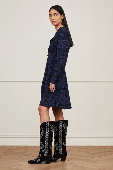 LYNN SHORT INE DRESS BLACK/BLUE MAGIC 2