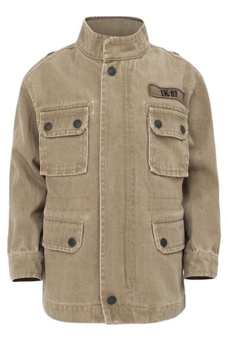 BOYS’ LIGHT KHAKI TERRA® DENIM SAFARI JACKET, P&L BACK 2