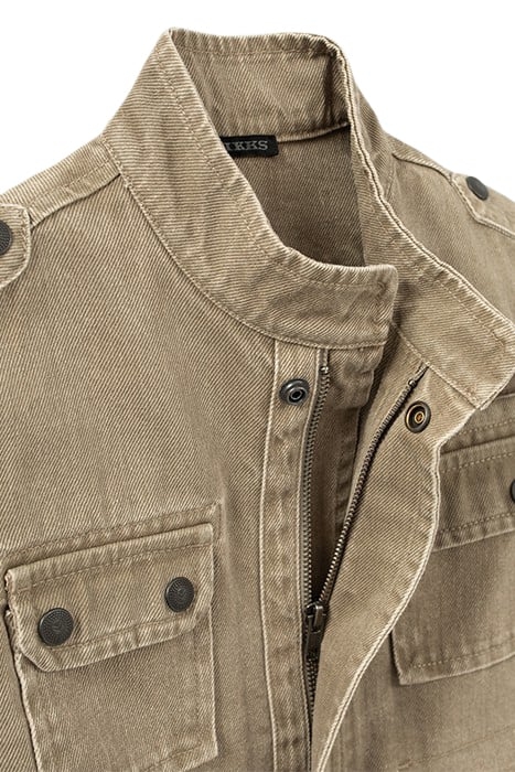 BOYS’ LIGHT KHAKI TERRA® DENIM SAFARI JACKET, P&L BACK 7