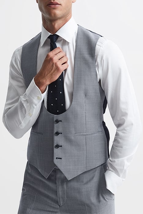 GRANGE HS-PUPPYTOOTH HORS NAVY/WHITE 1