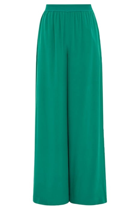 JEMMA-SILK WIDE-LEG & FLARED PANTS GREEN 4