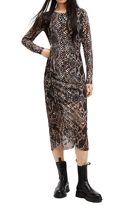 NORA WAIMEA LS DRESS BLACK 1