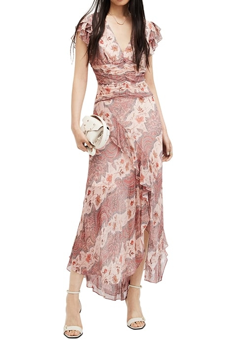 BREA CASCADE DRESS CLAY PINK 4