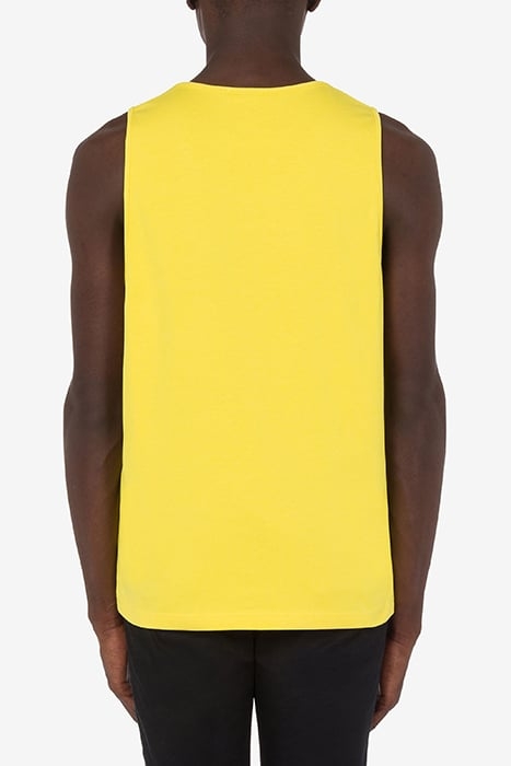 DOUBLE SMILEY®LOGO COTTON TANK TOP YELLOW 2