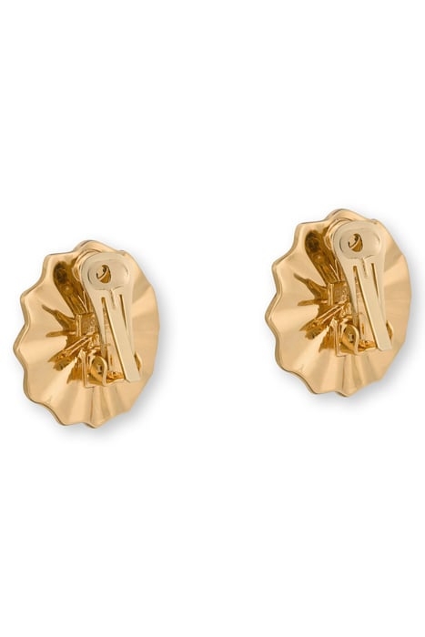 PSYCHEDELIC FLOWER CLIP EARRINGS RED 3