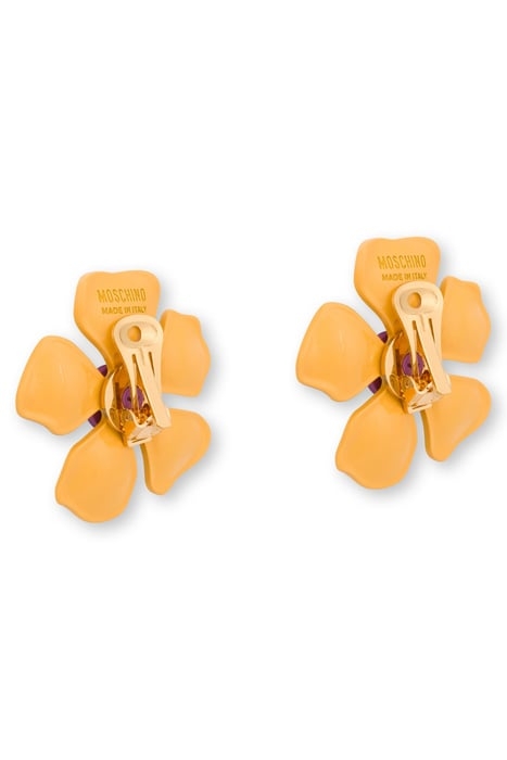 60'S FLOWER EARRINGS YELLOW 3