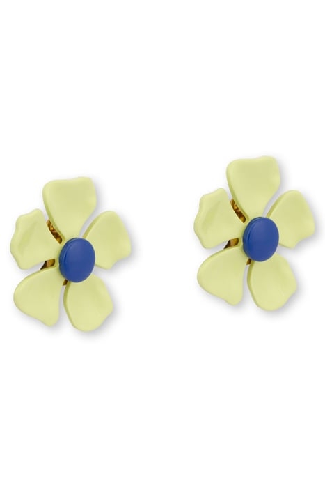 60'S FLOWER EARRINGS GREEN 4