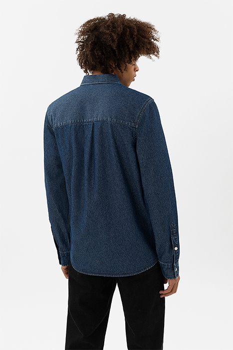 ROUGE BEE BIRD DENIM SHIRT MID BLUE 2
