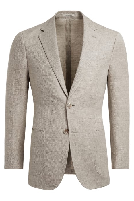 JACKET-L.BROWN-HERRINGBONE LIGHT BROWN 4