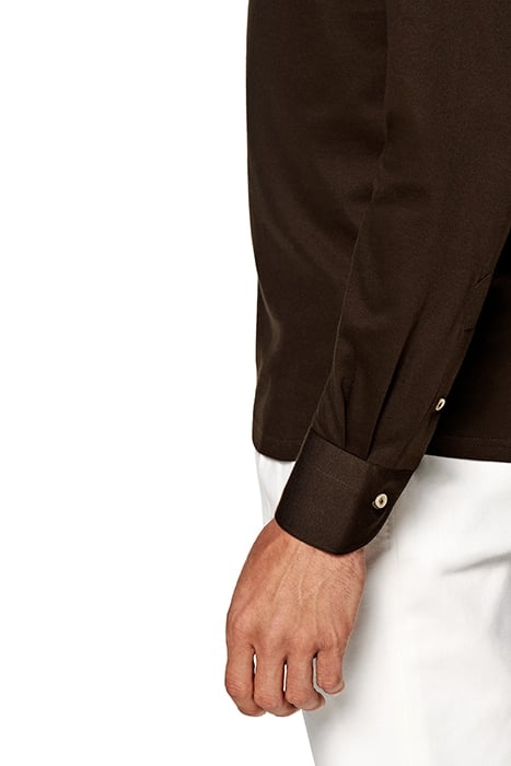 KNITTED HAZEL POPOVER DARK BROWN 7