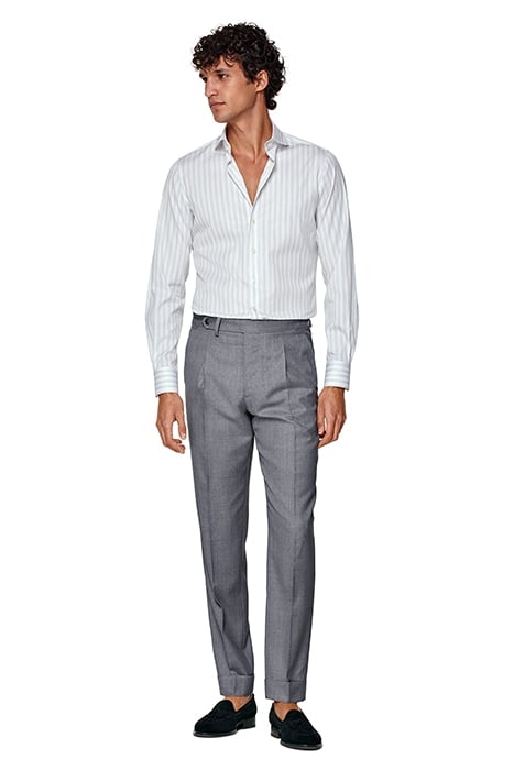 L. GREY LARGE STRIPE CUTAWAY LIGHT GREY 5