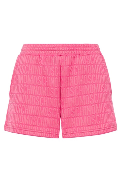 ALLOVER LOGO FLEECE SHORTS FUCHSIA 3