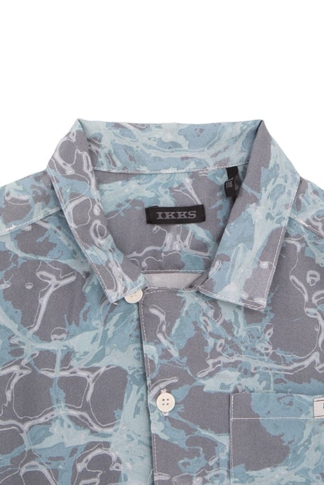 BOYS’ BLUE AQUATIC MOTIF LENZING™ ECOVERO™ VISCOSE SHIRT 3