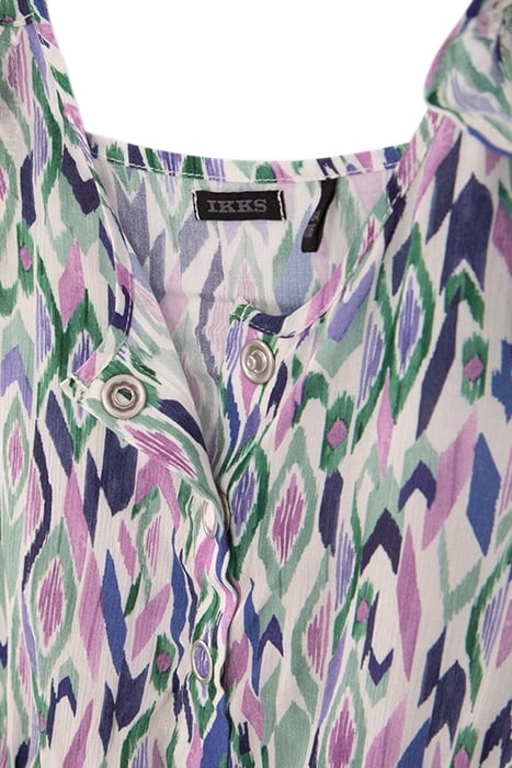 GIRLS’ OFF-WHITE IKAT DIAMOND PRINT PLAYSUIT 4