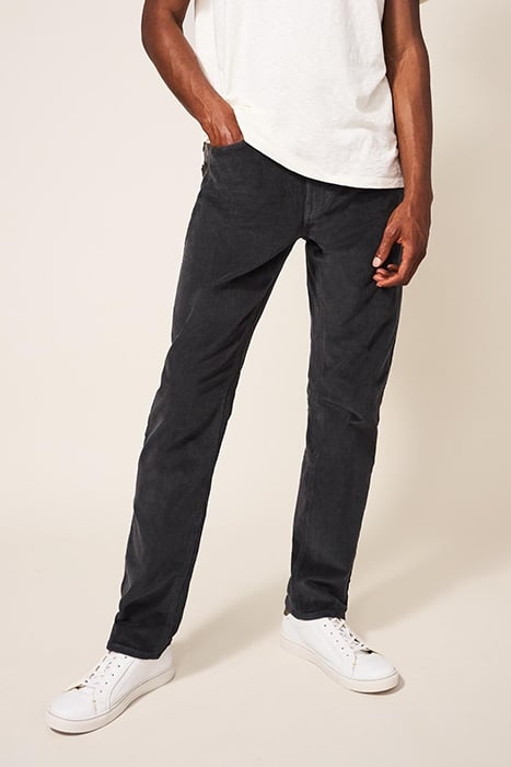 CROSBY CORD TROUSER WASHED BLACK 1