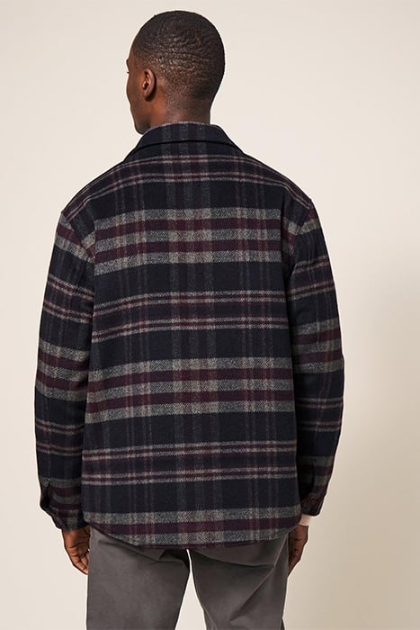 HATCHGATE CHECK JACKET DARK NAVY 2