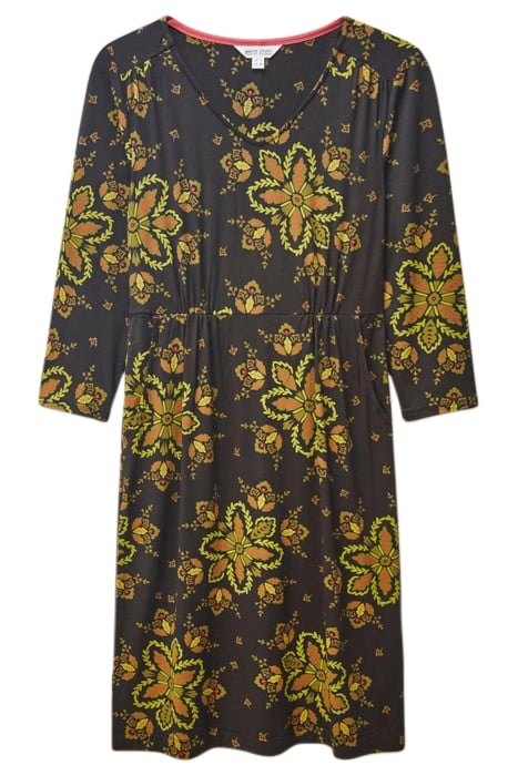 TALLIE ECO VERO JERSEY DRE BLACK PRINTED 1